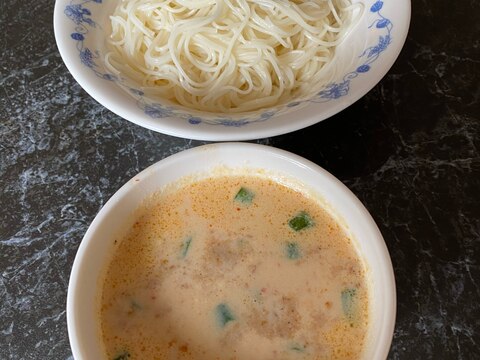 中華風アレンジレシピ!ごま豆乳坦々素麺